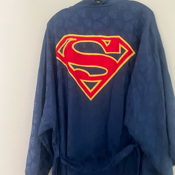 DC Comics Superman Dark Blue Men's Robe - Picture 9 of 12